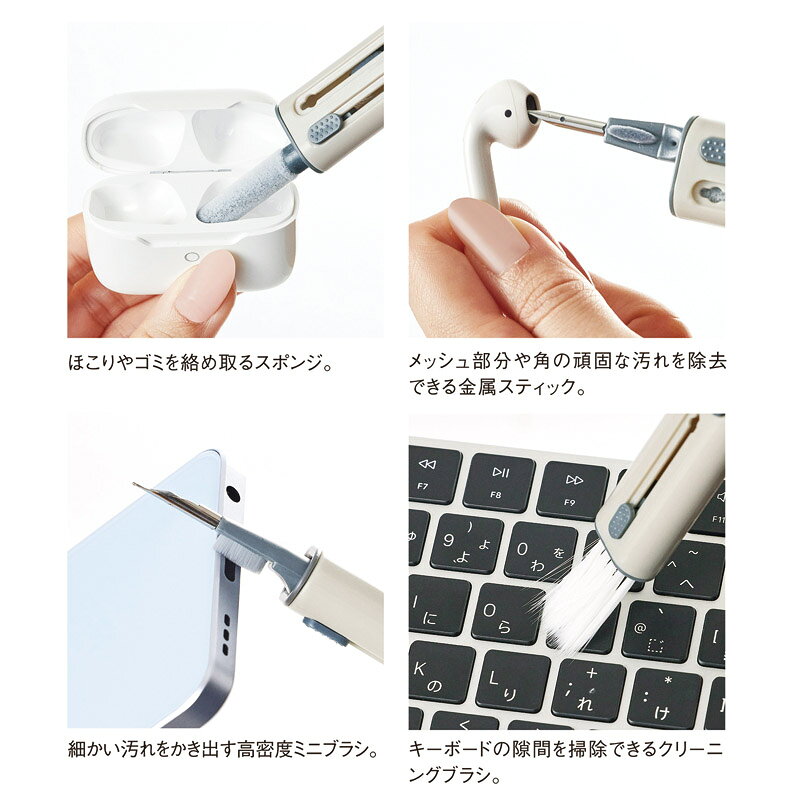 マルチガジェットクリーナー グレージュ (0071-02) e-squ-14239960 イースクエア サンプル画像3