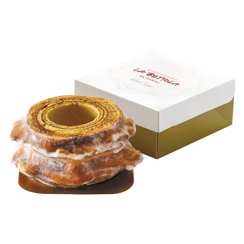 「ラ・ベットラ・ダ・オチアイ」 バウムクーヘン 2山(オレンジピール入り) (RB-450) [キャンセル・変更・返品不可][代引不可][同梱不可][ラッピング不可][海外発送不可]のサムネイル