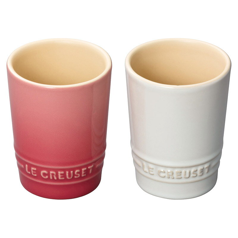 ル・クルーゼ ペア・ショート・タンブラー ローズクオーツ&ホワイトラスター (0630870132961) [キャンセル・変更・返品不可]のサムネイル