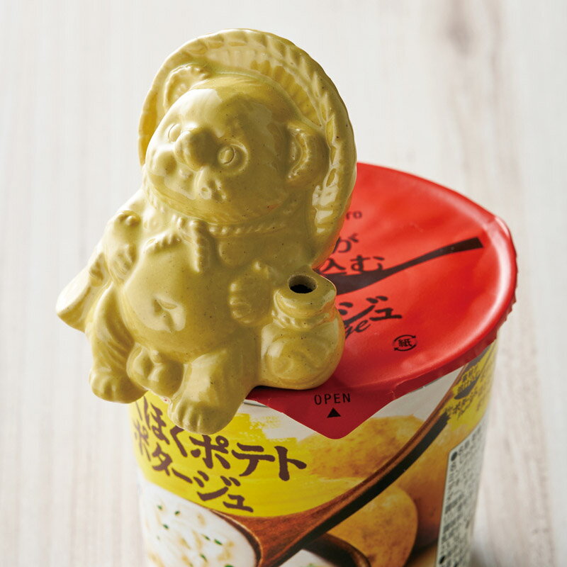 信楽焼 Tanutanu オス 黄 (Tanu-7m) [3]