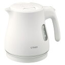 タイガー 蒸気レス電気ケトル800ml マットホワイト (PCV-A080WM)