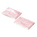 ポケットティッシュ10w花柄(1P) 赤 (m-1)