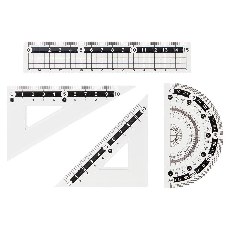 定規セット(ジップパック入) (887213)