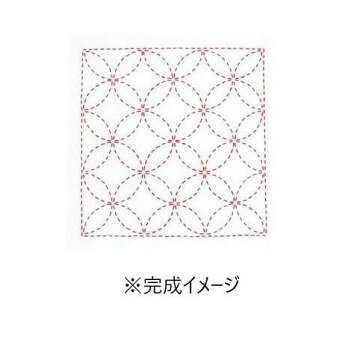 オリムパス 刺し子キット 花ふきん 七宝つなぎ 266