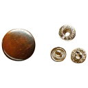 クラフト社 レザークラフト用 金具ホック 中 20個 1042-03 B(ブロンズ)