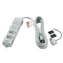 ELPA(エルパ) カバー付事務所向けタップ 耐雷サージ機能付 4個口 3m OAT-JPC43SB 1777600