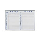 馬印 MAJI series(マジシリーズ)壁掛 スチールホワイト 予定表(月予定表)ホワイトボード ヨコ使い用 W910×H610mm MV23Y [ラッピン...
