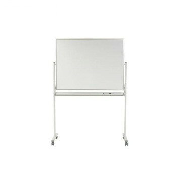 馬印 MAJI series(マジシリーズ)両面脚付 スチールホワイト 無地ホワイトボード W1296×D610×H1840mm MV34TDN [ラッピング不...