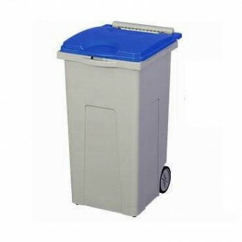 Dustbins - 三甲 サンコー サンクリーンボックス SCB-Pシリーズ 4輪キャスター付きごみ箱 SCB90P フタ:ブルー 611010-01 [ラッピング不可][代引不可][同梱不可]
