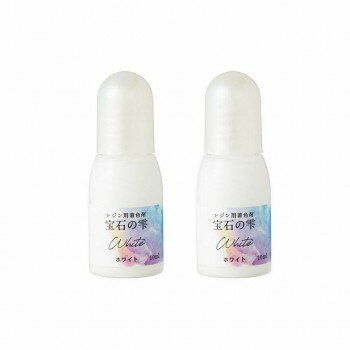 PADICO パジコ UVレジン用着色剤 宝石の雫 10ml 2本セット White ホワイト 403045