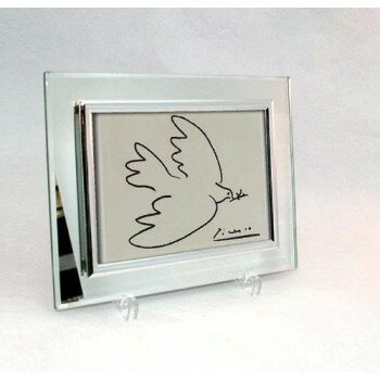 ミラーフォトフレーム ピカソ「平和」 ハガキサイズ(150×105mm)対応 17089
