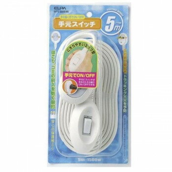 ELPA 手元スイッチコード5m WTS-500B(W)