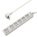 ELPA LEDランプ スイッチ付きタップ WLS-LU61EB(W)