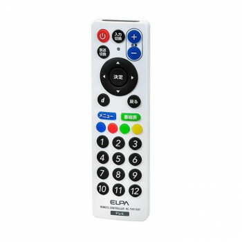 ELPA スリムテレビリモコン RC-TV013UD