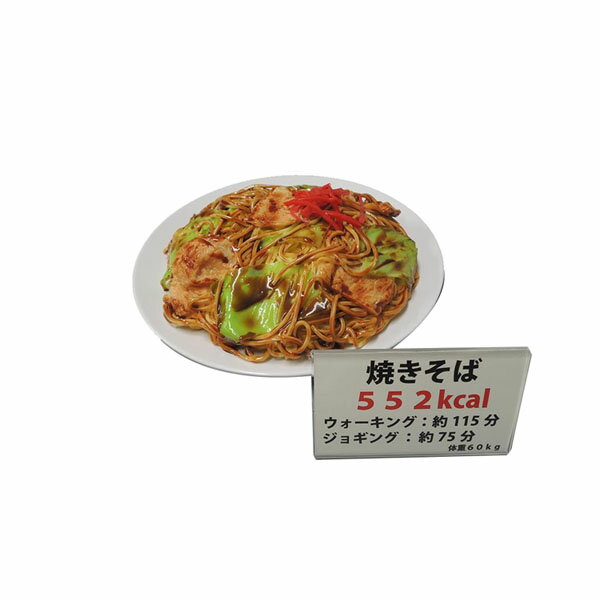 日本職人が作る 食品サンプル カロリー表示付き 焼きそば IP-553