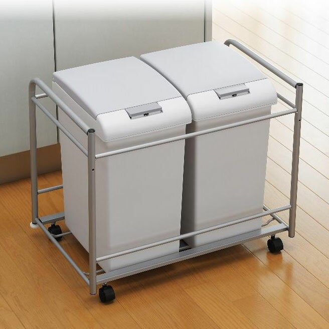 オークス 扉面材取付対応 ダストペールワゴン JE1 [ラッピング不可][代引不可][同梱不可]