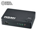 OHM 3ポート HDMIセレクター AV-S03S-K