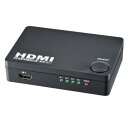 OHM 4ポート HDMIセレクター AV-S04S-K