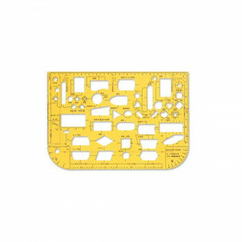 テンプレート 能率定規 1-843-1601