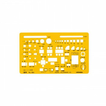 テンプレート No.854 建築定規 1-843-0854