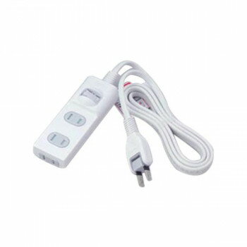 ELPA(エルパ) 扉付タップ 集中スイッチ付 3個口 2m ホワイト WBS-T3020B(W)