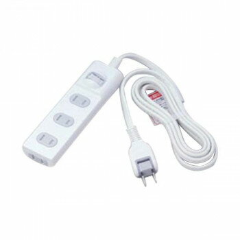 ELPA(エルパ) 扉付タップ 集中スイッチ付 4個口 1m ホワイト WBS-T4010B(W)