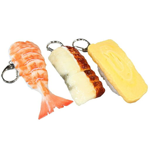 日本職人が作る 食品サンプル 寿司キーホルダー 海老 うなぎ 玉子 IP-808 日本職人が作る 食品サンプル 寿司キーホルダー 海老 うなぎ 玉子 IP-808
