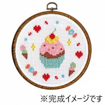 オリムパス ししゅうキット カップケーキ 7421