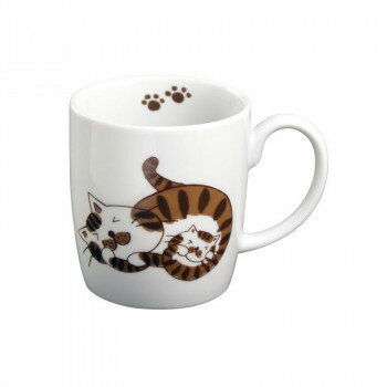 有田焼 ねこのマグカップ まん丸ねこ(茶)