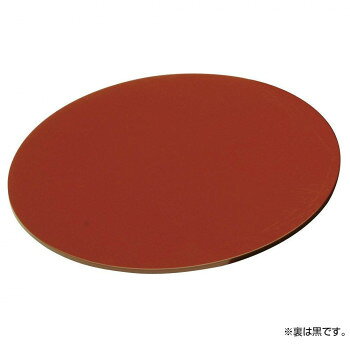 萬洋 丸朱塗り板φ21.5cm(φ24cm用) 21-8161