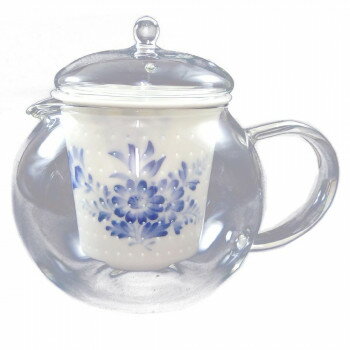 有田焼 セランドグラス おしゃれポット 青華 500cc FC-550C