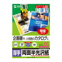 サンワサプライ カラーレーザー用半光沢紙・厚手 LBP-KCAGNA4N-100