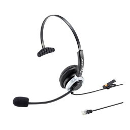 サンワサプライ 電話用ヘッドセット(片耳タイプ) MM-HSRJ02
