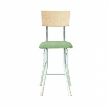 ルネセイコウ 日本製 折りたたみ椅子 フォールディング アッシュウッドチェア ナチュラル/グリーン AWC-48W [ラッピング不可][代引不可][同梱不可]