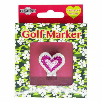 BEAUTY GOLFER ゴルフマーカー ハート GMN-3 ピンク