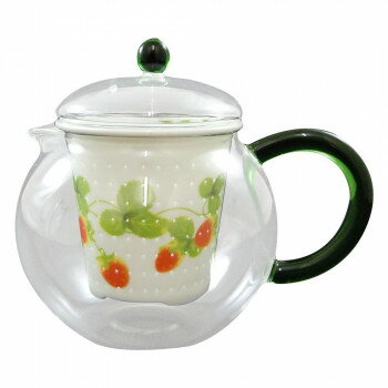 有田焼 セランドグラス おしゃれポット 500cc いちご FC-550G