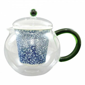 有田焼 セランドグラス おしゃれポット 500cc タコ唐草 FC-550G