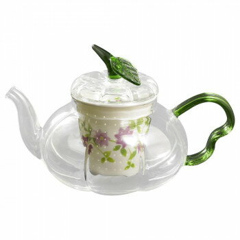 有田焼 セランドグラス パンプキンポットG 600cc クレマチス PG-600