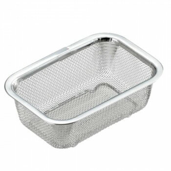 ステンレス角型水切りザル 小 YJ2348