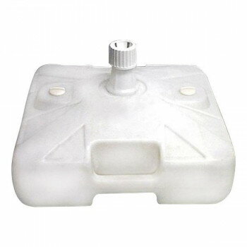 E器具 4243 ポール台 白 角型 30L 注水式 Φ22～25mm用 [ラッピング不可][代引不可][同梱不可]