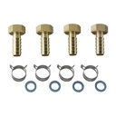 三栄 SANEI ペアホース金具セット T421-4S-15A