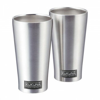 KUKUNA TABLEWARE ククナ ステンレスタンブラー350ml2客セット(サテン) KKN-ST350WN 6157-057(3)