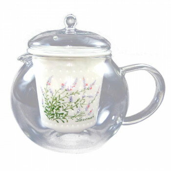 有田焼 セランドグラス おしゃれポット ラベンダー 500cc FC-550C