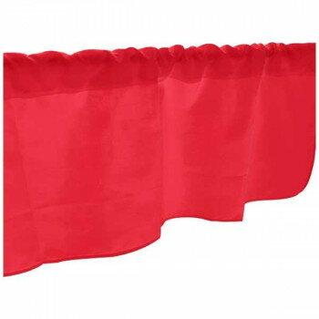 カフェカーテン 赤 DIC156 1000×450mm 41757 [ラッピング不可][代引不可][同梱不可]