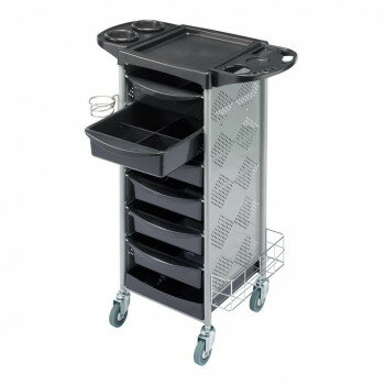 サロン向け 収納ワゴン C-316 ブラック 13160 [ラッピング不可][代引不可][同梱不可]