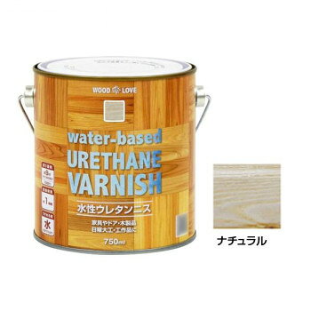 &nbsp;ニッペホームペイント WOODLOVE 水性ウレタンニス ナチュラル 750ml家具やドア・木製品・日曜大工・工作品に。【ニッペホームペイント WOODLOVE 水性ウレタンニス ナチュラル 750ml】 fk094igrjs においが少なく塗りやすい水性塗料。着色とニス塗りが同時にできます。乾くと硬い塗膜ができ、実用的なものにも使えます。着色とニス塗りが同時にでき、木目を生かした美しいつやに仕上がります。※カラーはインターネットでご覧いただくためのデジタルデータです。実際の色とは異なります。※お使いのPCモニターの設定によって、実際の商品と色味が若干異なる場合がございます。ご了承ください。内容量750mlサイズ個装サイズ：12×13×13cm重量個装重量：1000g素材・材質ウレタン樹脂塗料仕様水性塗り面積(2回塗り):約9平方メートル(タタミ約6枚分)生産国日本 製品詳細 商品名：ニッペホームペイント WOODLOVE 水性ウレタンニス ナチュラル 750mlカラー・サイズ名称：1403113JANコード：4976124516207 広告文責 (有)イースクエアTEL:0120-532-772 ※お客さま都合による、ご注文後の[キャンセル][変更][返品][交換]はお受けできませんのでご注意下さいませ。※当店では、すべての商品で在庫を持っておりません。記載の納期を必ずご確認ください。※ご注文いただいた場合でもメーカーの[在庫切れ][欠品][廃盤]などの理由で、[記載の納期より発送が遅れる][発送できない]場合がございます。その際は、当店よりご連絡させていただきます。あらかじめご了承ください。※こちらの商品は【他商品との同梱】ができません。※こちらの商品は【ギフトサービス】をお受けすることができません。 こちらの商品は【お取り寄せ(7〜10営業日以内に発送予定)】となります。