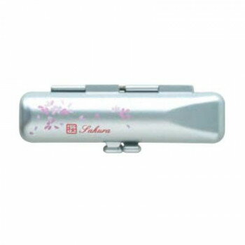 和印鑑ケース 桜 シルバー12×60用 IB-WA04