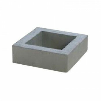 マツモト産業 瓦製品 いぶしブロック150(溝無しタイプ) 150□×50mm 2個 [ラッピング不可][代引不可][同梱不可]