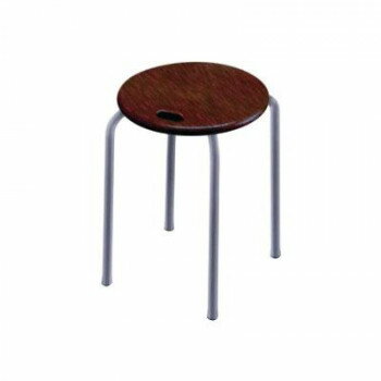 ハンドルスツール ダークブラウン/シルバー HS-2TAD [ラッピング不可][代引不可][同梱不可]