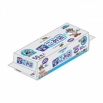 オルディ コンパクトボックスごみ袋とって付45L 半透明50P×15冊 10831002 [ラッピング不可][代引不可][同梱不可]